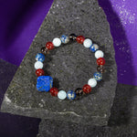 Terazi Burcu Bileklik Akuamarin, Dumanlı Kuvars, Kırmızı Akik, Lapis Lazuli