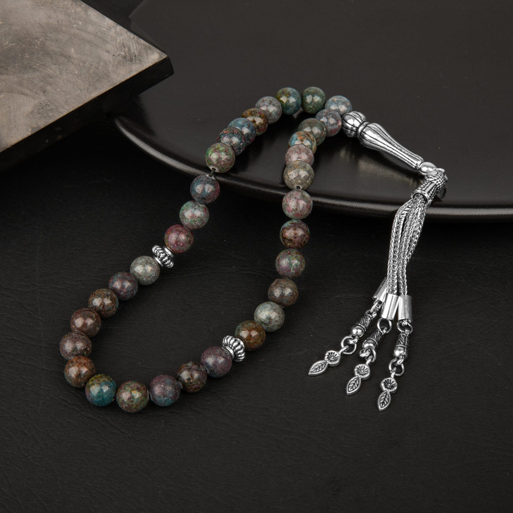 Ruby Kiyanit Doğal Taş Tesbih 33lük - 8mm