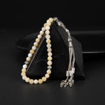 Aragonit Doğal Taş Tesbih 33lük - 6mm