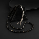 Golden Obsidyen Doğal Taş Tesbih 99luk - 6mm