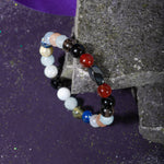 Terazi Burcu Bileklik Akuamarin, Ay Taşı, Dumanlı Kuvars, Golden Obsidyen, Güneş Taşı, Kırmızı Akik, Labradorit, Lapis Lazuli