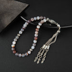 Botswana Akiği Doğal Taş Tesbih 33lük - 6mm