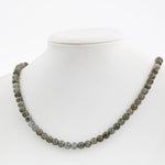 Labradorit 6 mm Dizi Doğal Taş Kolye