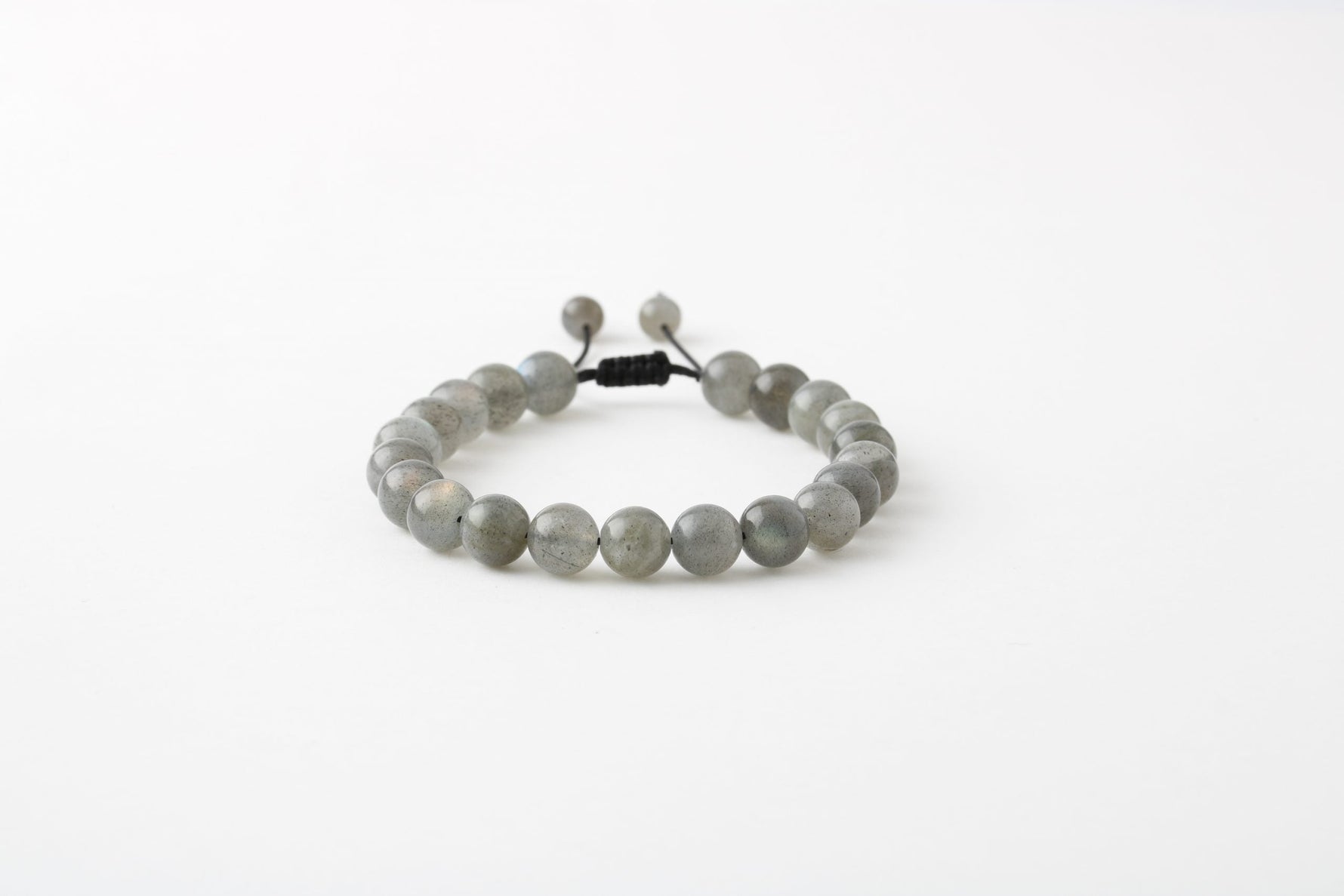 Labradorit 8mm Merdiven Kapama Doğal Taş Bileklik