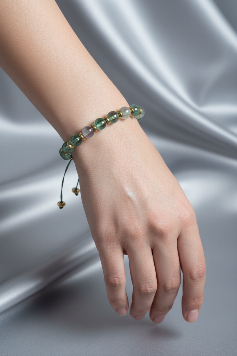 Florit Doğal Taş Bileklik – Unisex Şık Tasarım