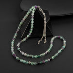 Yeşil Florit Doğal Taş Tesbih 99luk - 6mm