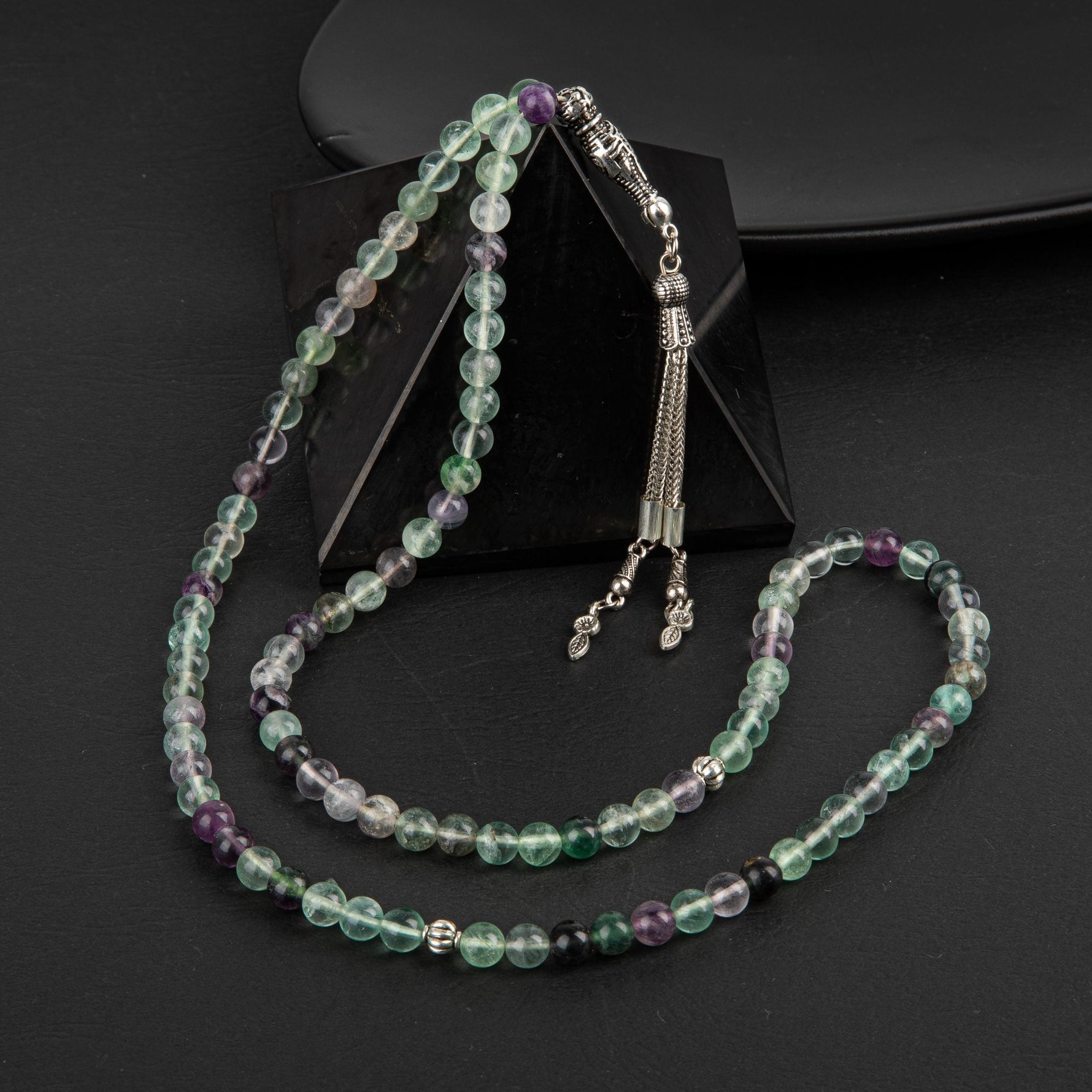 Yeşil Florit Doğal Taş Tesbih 99luk - 6mm