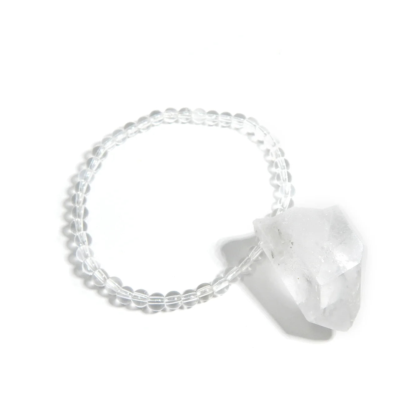 Sertifikalı Kristal Kuvars Doğal Taş Bileklik – 6 mm