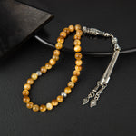 Kaplan Gözü Doğal Taş Tesbih 33lük - 6mm