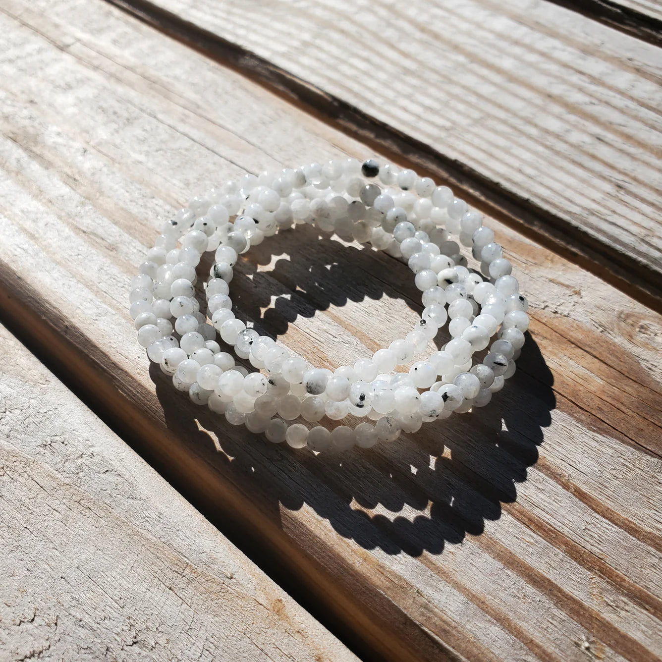 Sertifikalı Ay Taşı Doğal Taş Bileklik – 6 mm