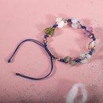 Kova Burcu Bileklik Akuamarin, Ametist, Ay Taşı, Kalsedon, Labradorit, Mor Florit, Yeşim