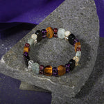 Akrep Burcu Bileklik Ametist, Bordo Granat Lal, Golden Obsidyen, Kaplan Gözü, Labradorit, Sitrin