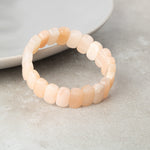 Morganit Doğal Taş Geniş Kesim Bileklik