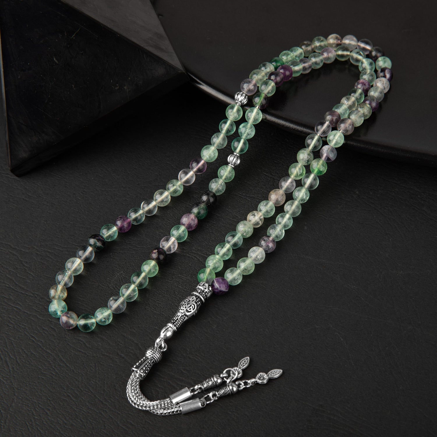 Yeşil Florit Doğal Taş Tesbih 99luk - 6mm