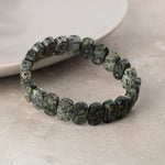 Yeşil Jasper Doğal Taş Geniş Kesim Bileklik