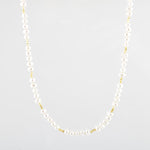 İnci Doğal Taş Altın Kaplama Kapama Kolye