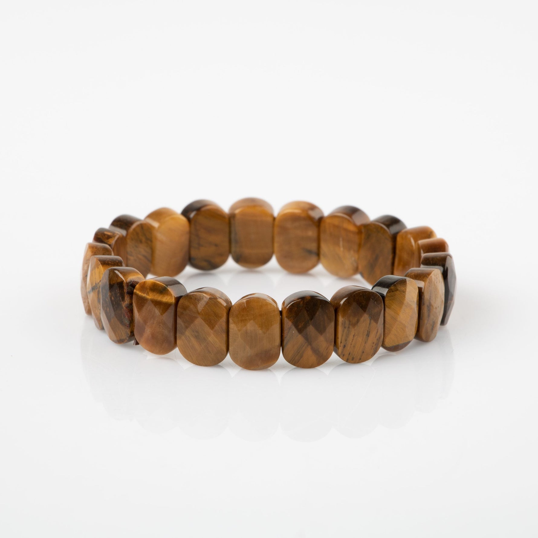 Sarı Kaplan Gözü Doğal Taş Geniş Kesim Bileklik