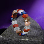 Yay Burcu Bileklik Ay Taşı, Bronzit, Güneş Taşı, Jasper, Lapis Lazuli, Selenit