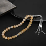 Sitrin Doğal Taş Tesbih 33lük - 8mm