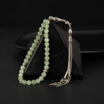 Prehnit Doğal Taş Tesbih 33lük - 6mm