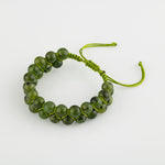 Yeşim 8mm Çift Sıra Makrome Doğal Taş Bileklik