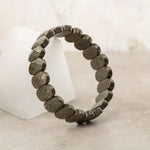 Pirit Doğal Taş Geniş Kesim Bileklik