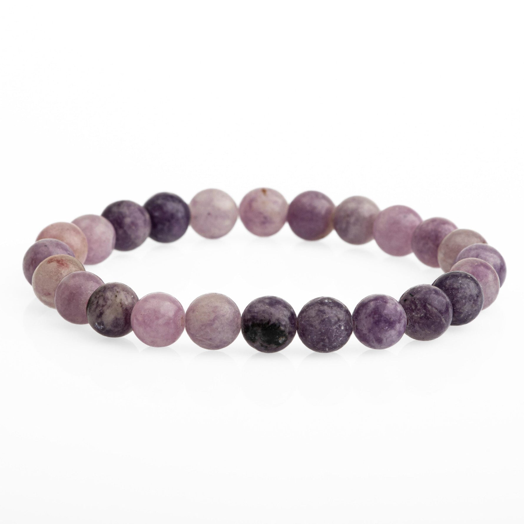 Lepidolit 8mm Doğal Taş Bileklik