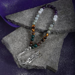 Balık Burcu Tesbih Ametist, Kan Taşı, Kaplan Gözü, Labradorit, Necef