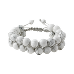 Havlit 8mm Çift Sıra Makrome Doğal Taş Bileklik