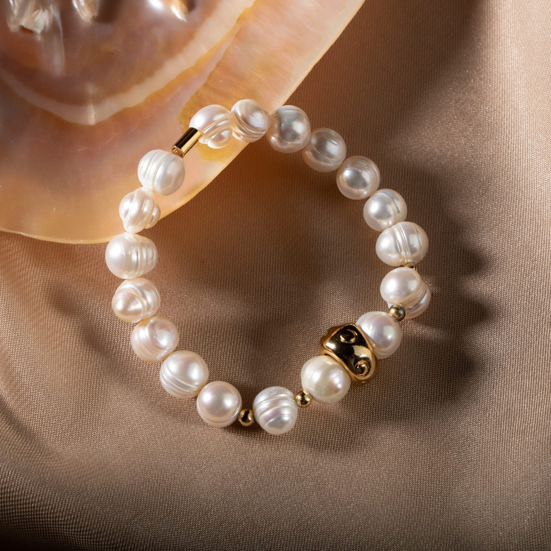 İnci Doğal Taş Bileklik