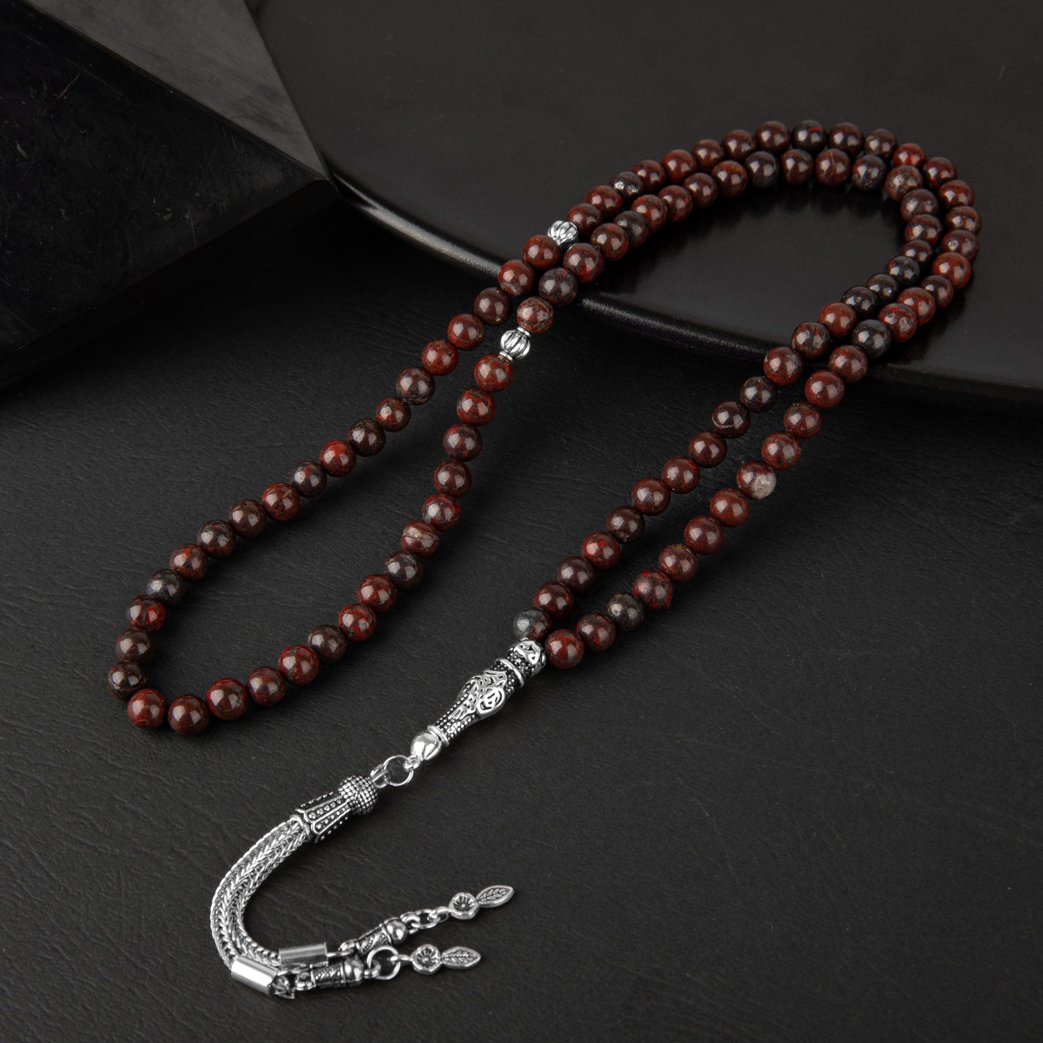 Dragon Jasper Doğal Taş Tesbih 99luk - 6mm