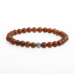 Hessonit Lal 6mm Doğal Taş Bileklik