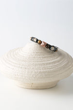 Erkek Bilekliği Kaplan Gözü-Sitrin-Hematit Doğal Taş Erkek Zirkon Bileklik