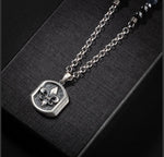 Erkek Kolyesi Dumortierit-hematit Doğal Taş Gümüş Tasarım Kolye