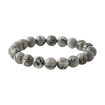 Gri Jasper 10mm Doğal Taş Bileklik