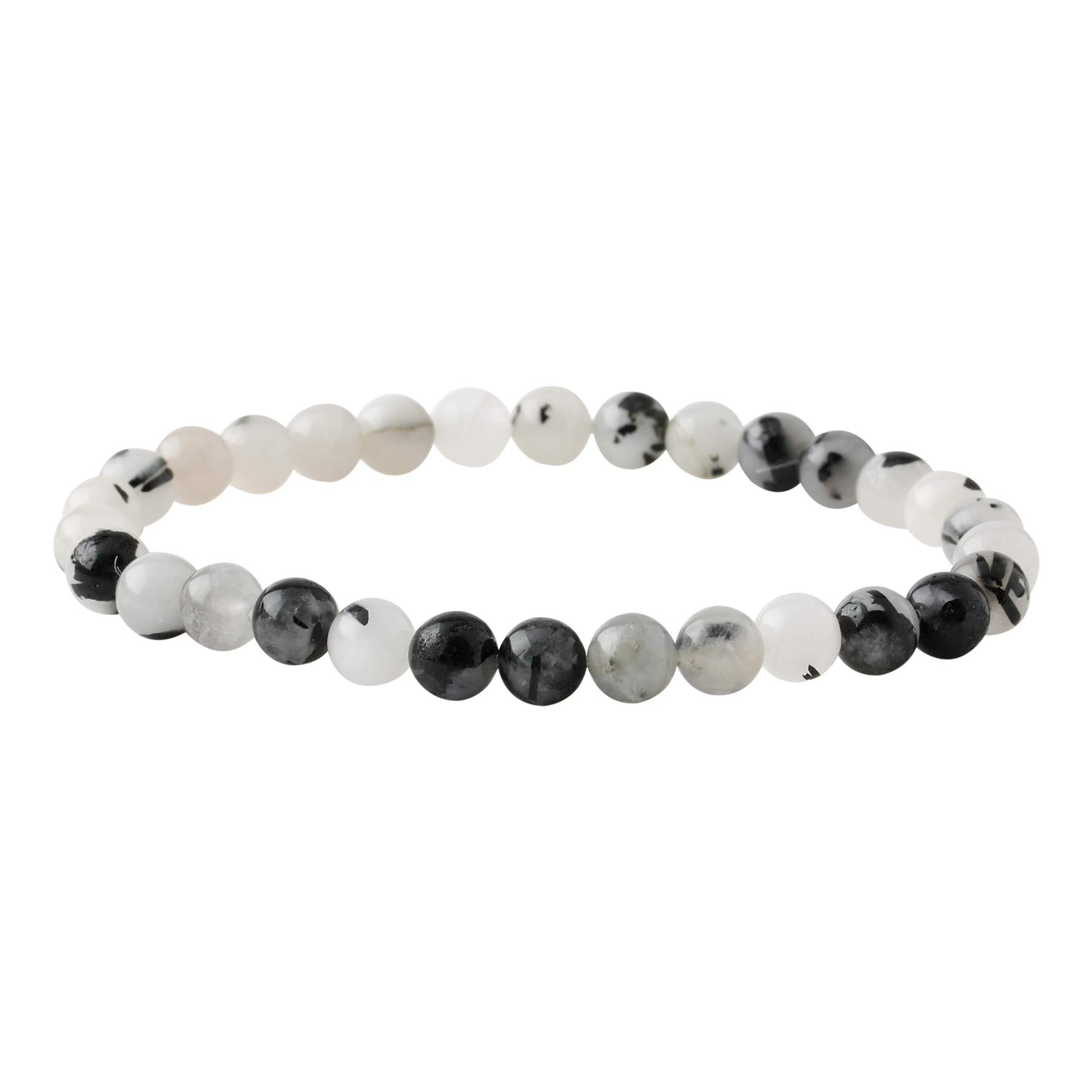 Rutilli Kuvars 6mm Doğal Taş Bileklik