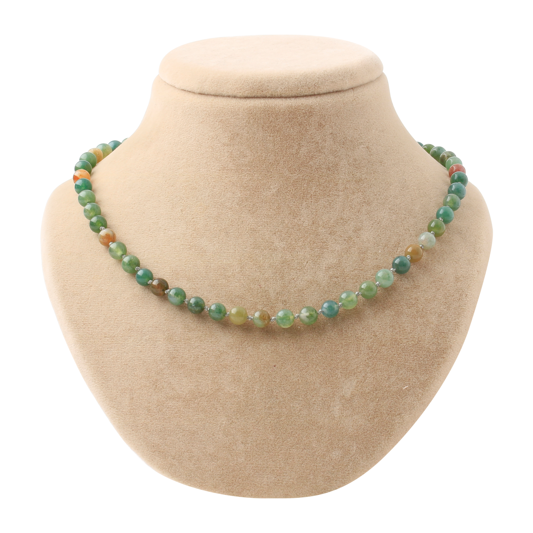 Hint Akiği 6 mm Düğümlü Doğal Taş Kolye