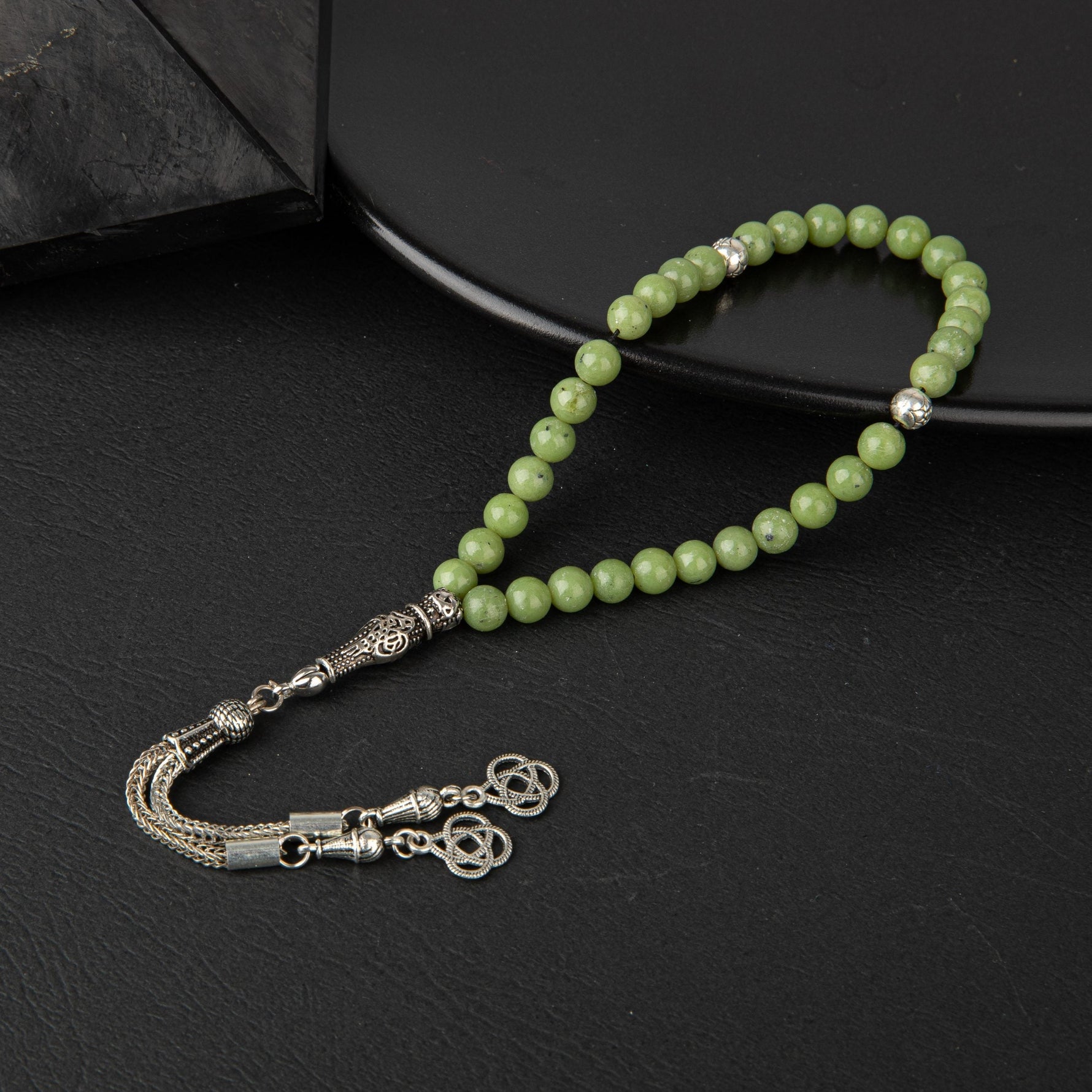 Yeşim Doğal Taş Tesbih 33lük - 6mm