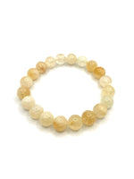 Hakiki Doğal Sitrin Doğal Taş Misinalı Bileklik 10mm