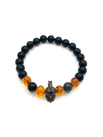 Sertifikalı Hakiki Kehribar - Şungit Doğal Taş Misinalı Bileklik