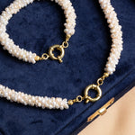 Osmanlı Doğal Taş – Burma Minimal İnci Kolye & Bileklik Seti