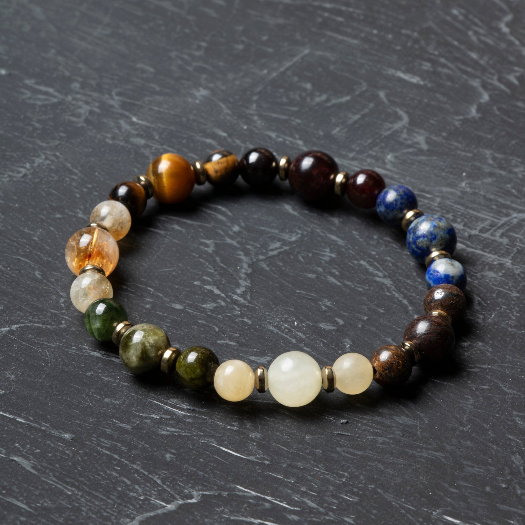 Osmanlı Doğal Taş Sertifikalı Aslan Burcu Doğal Taş Bileklik