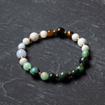 Osmanlı Doğal Taş Sertifikalı Yengeç Burcu Doğal Taş Bileklik