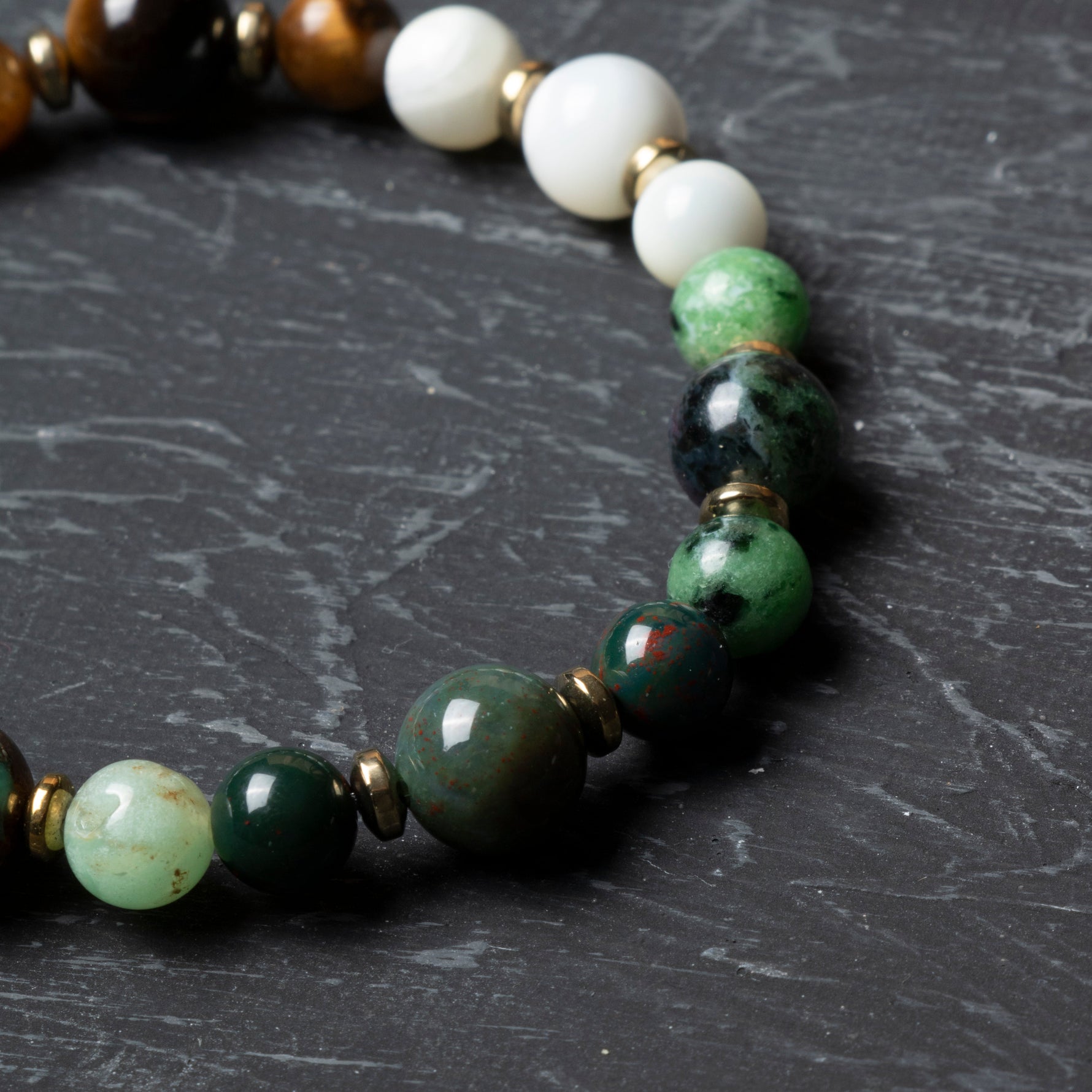 Osmanlı Doğal Taş Sertifikalı Yengeç Burcu Doğal Taş Bileklik