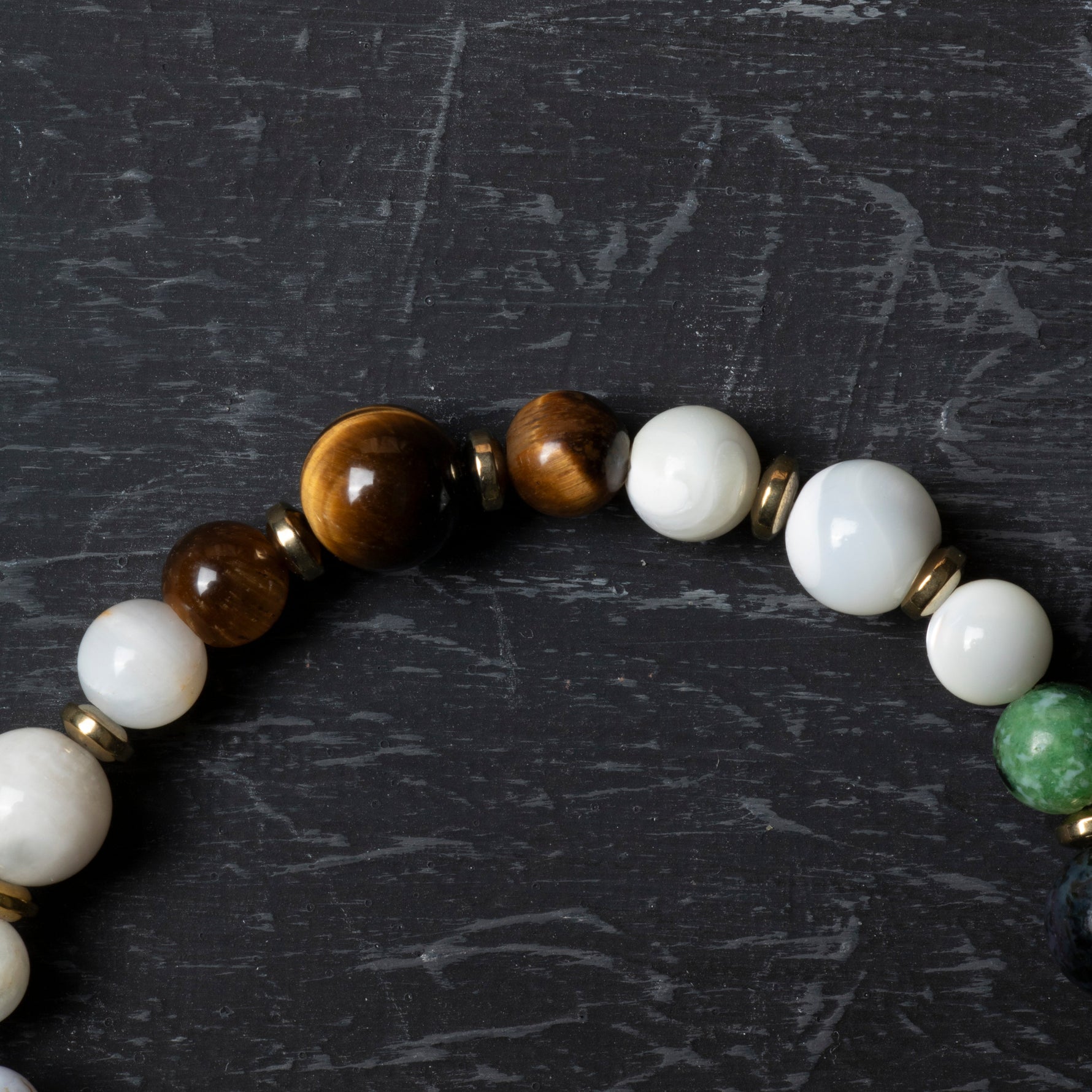 Osmanlı Doğal Taş Sertifikalı Yengeç Burcu Doğal Taş Bileklik