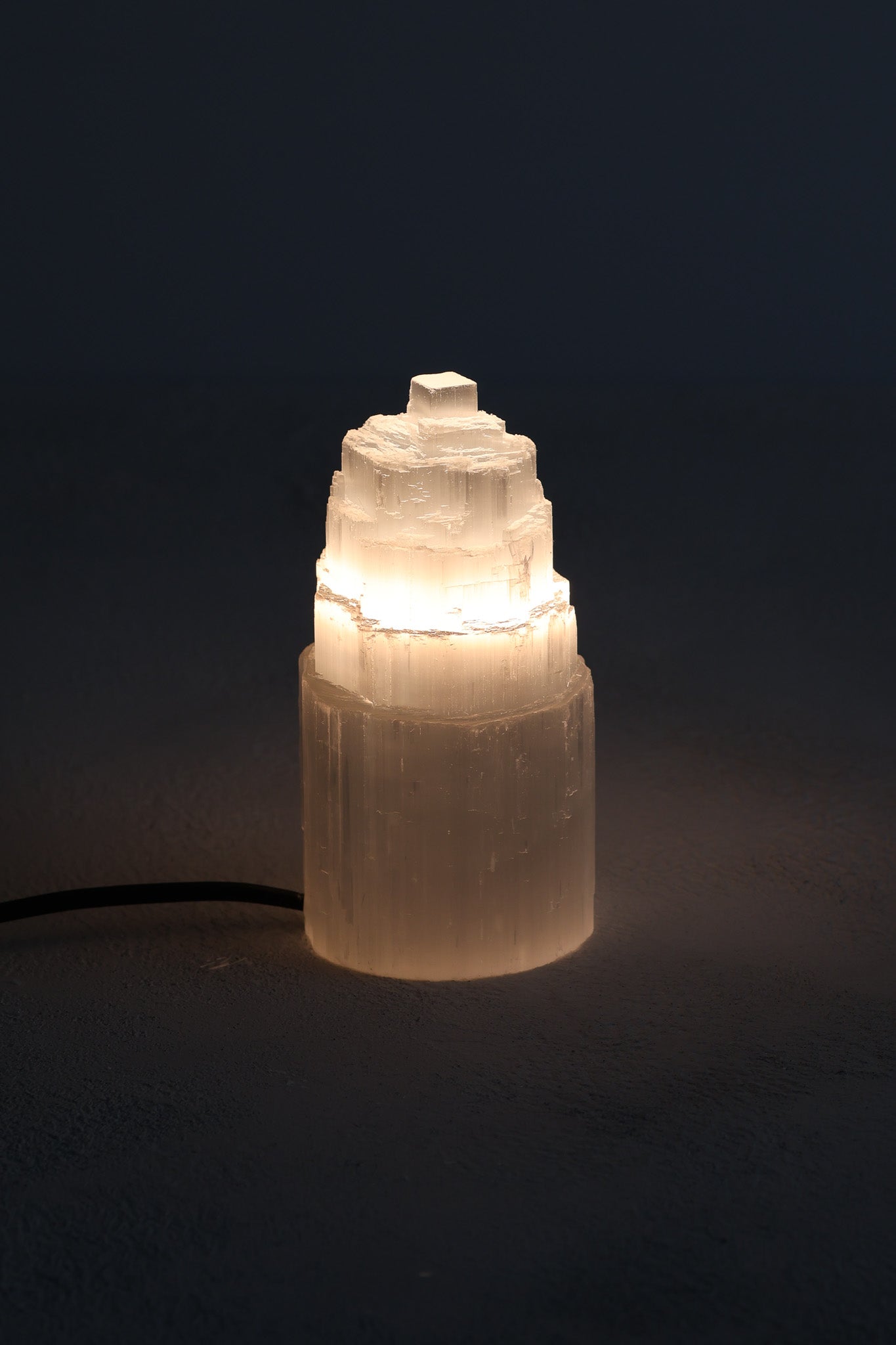 Selenit Doğal Taş Lamba Küçük Boy