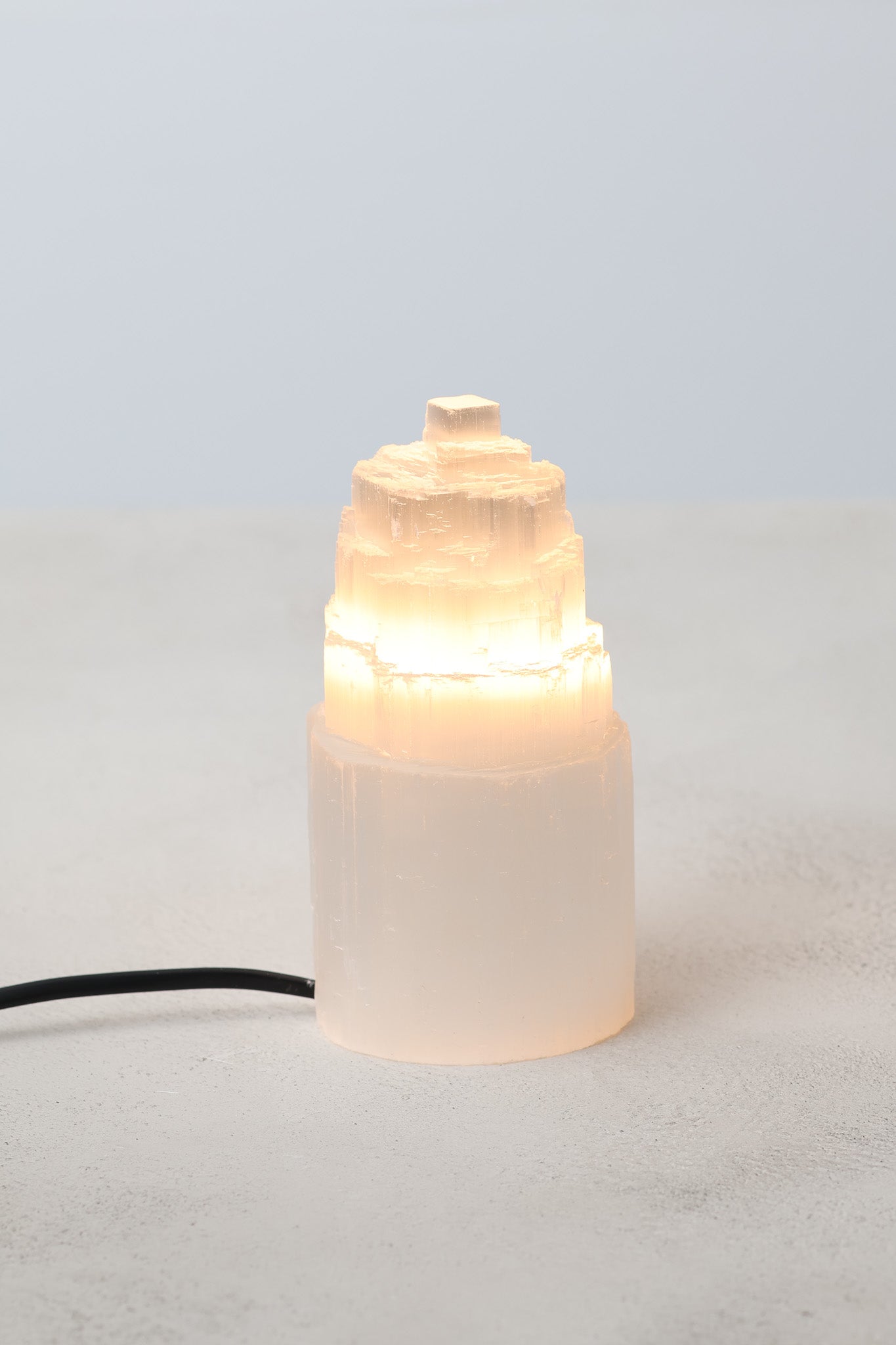 Selenit Doğal Taş Lamba Küçük Boy