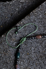 Sertifikalı Akik, Hematit Doğal Taş Makrome Bileklik