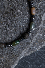 Sertifikalı Akik, Hematit Doğal Taş Makrome Bileklik