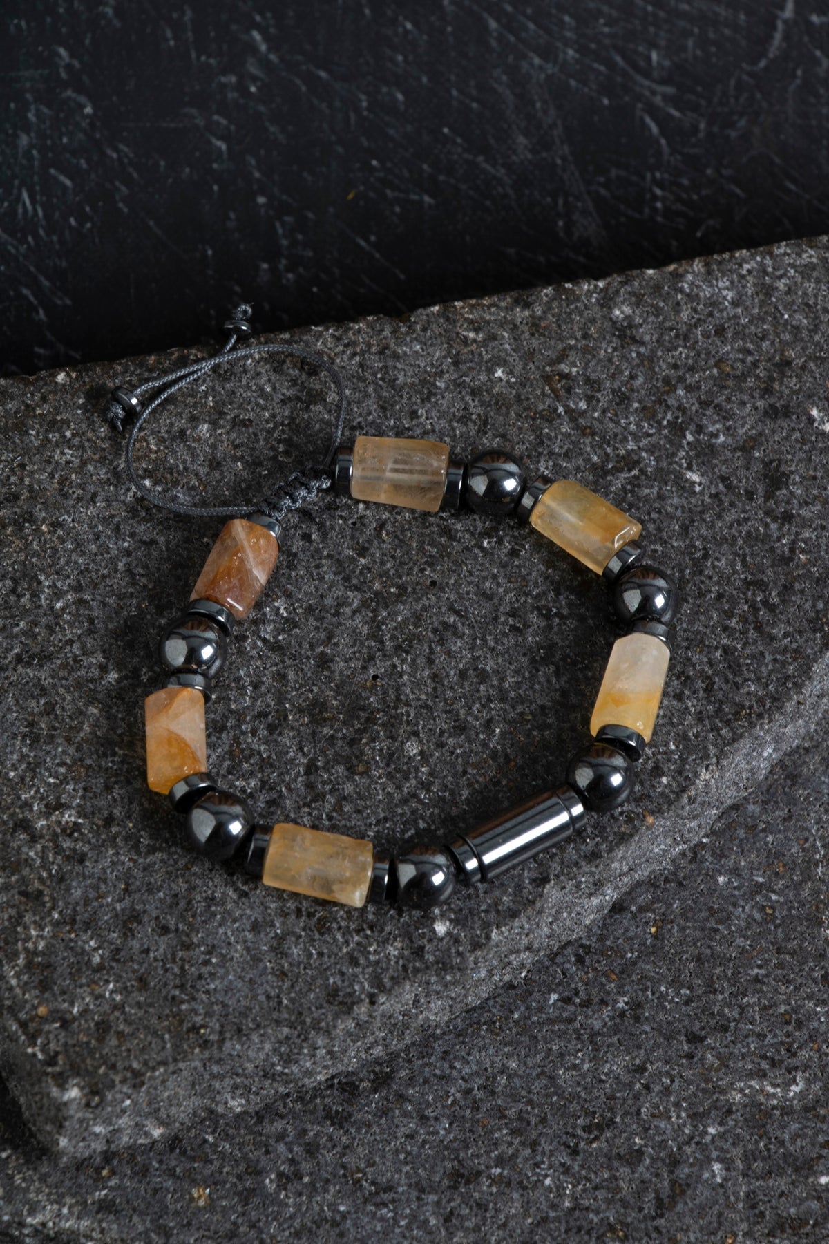 Sertifikalı Akik ve Hematit Doğaltaş Bileklik